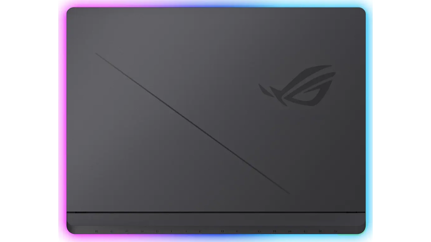 Pohled na horní kryt notebooku Asus ROG Strix G16
