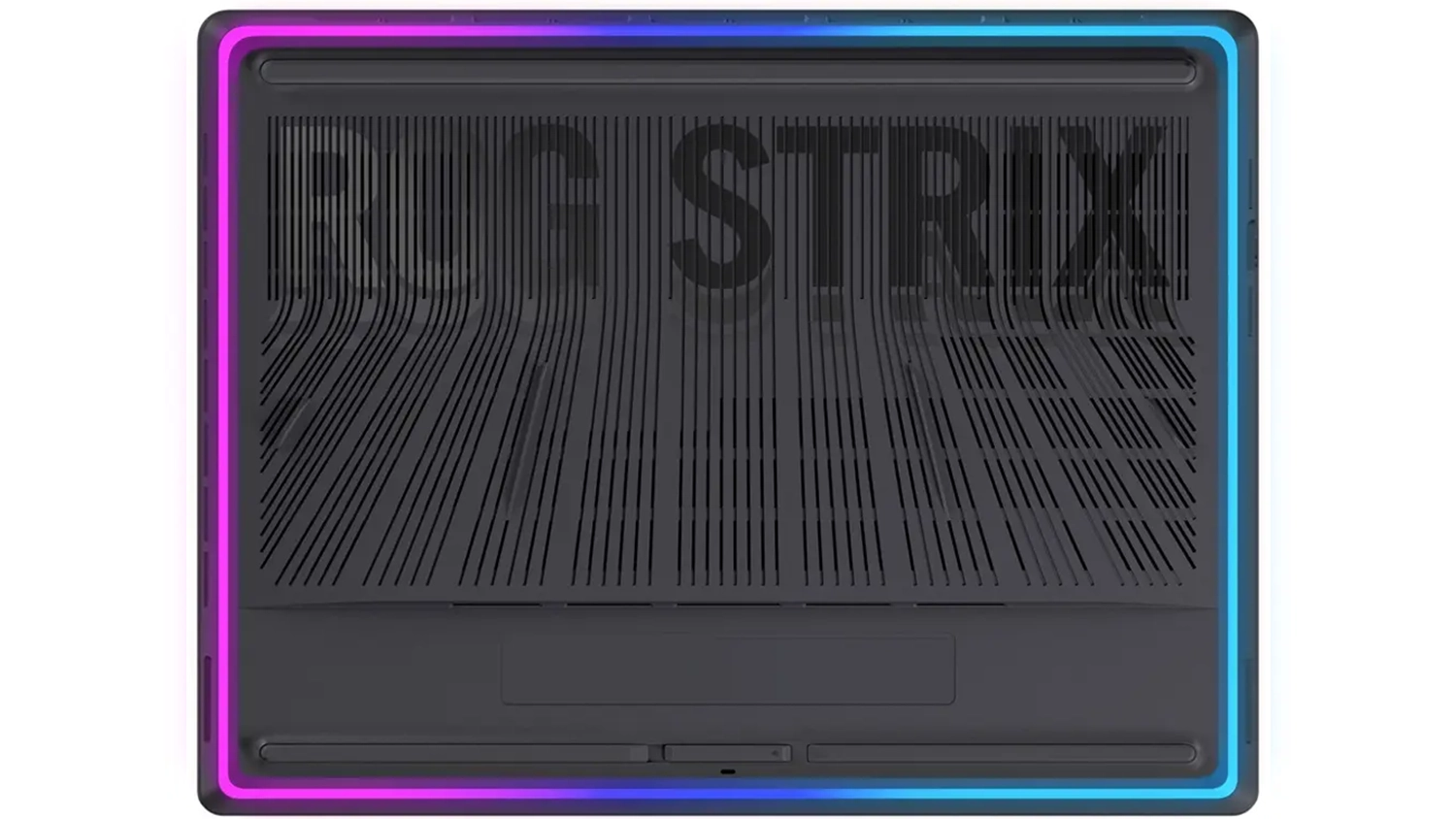 Pohled ze spodní strany na notebook Asus ROG Strix G16