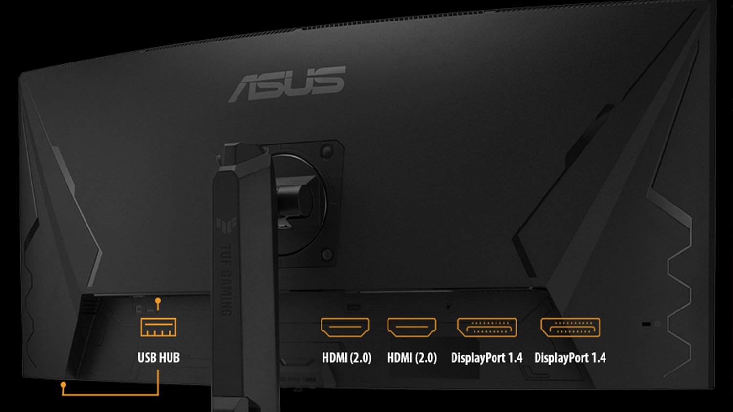 Konektivita herního monitoru ASUS TUF Gaming VG34VQL3A