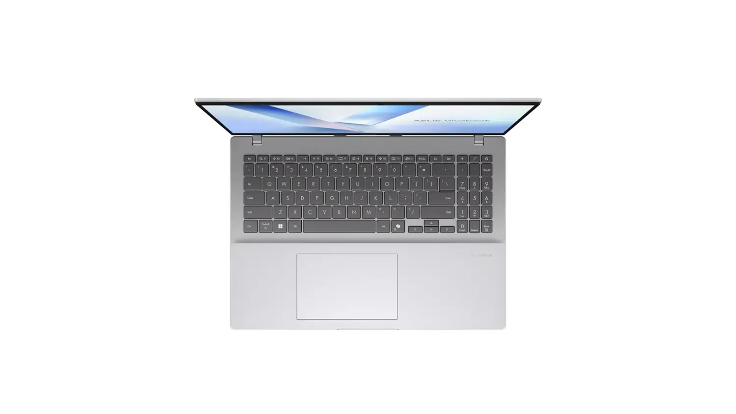 Pohled na kl&aacute;vesnici notebooku Asus Vivobook 16