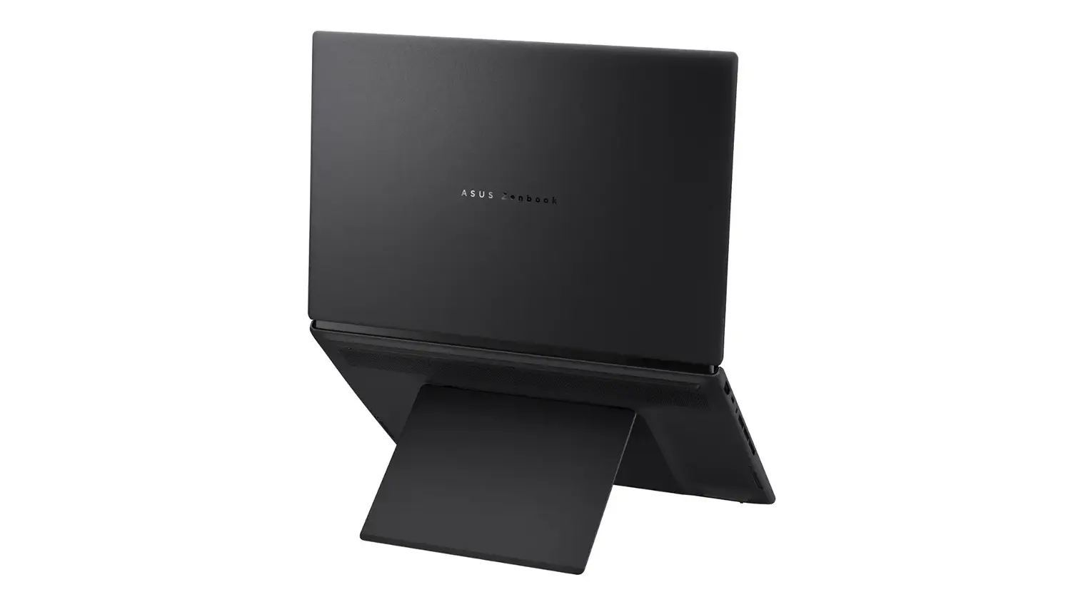 Pohľad zozadu na notebook Asus Zenbook Duo 14