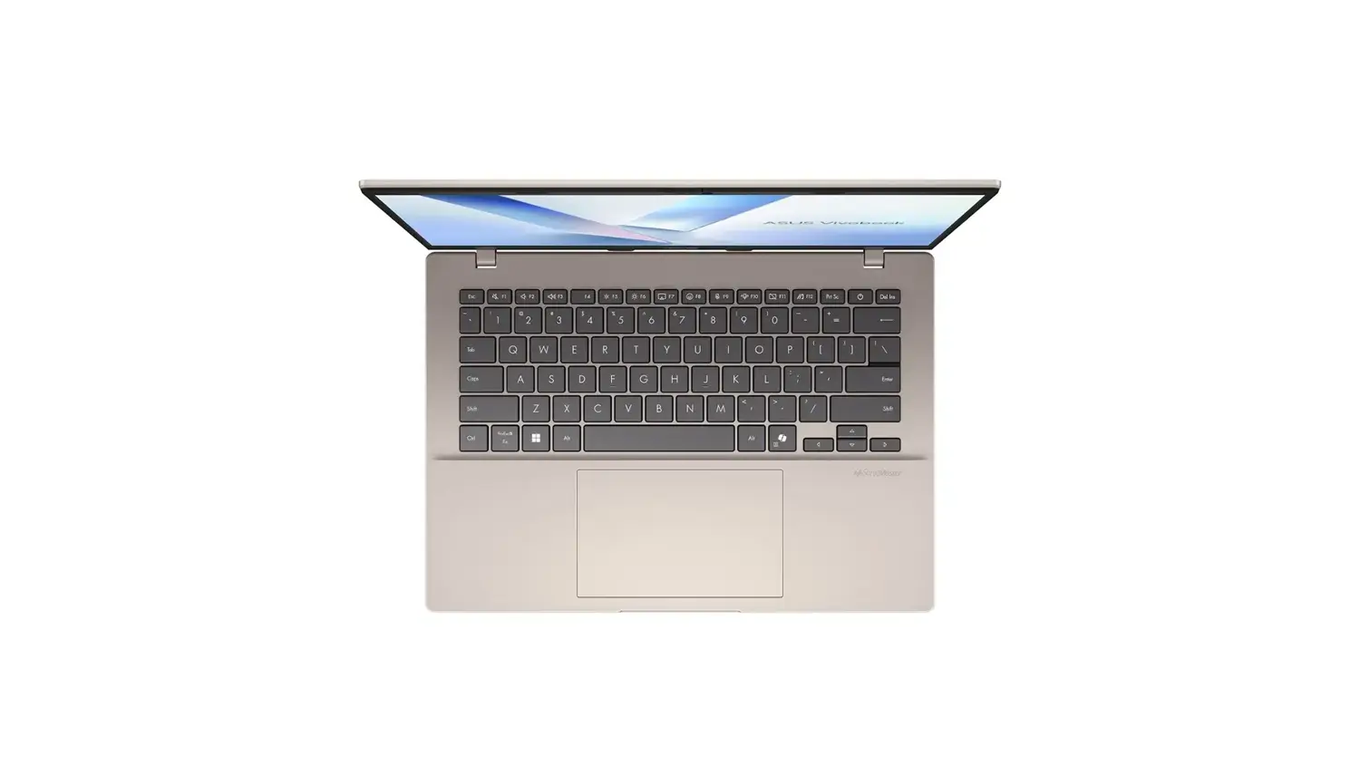 Pohled na klávesnici notebooku Asus Vivobook 14