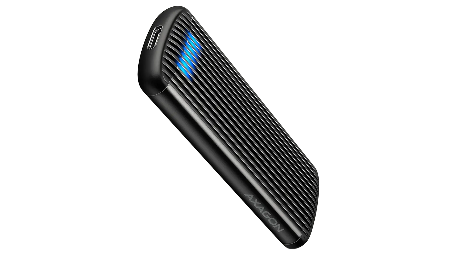 Extern&yacute; box AXAGON EEM2-SC USB-C 10Gbps &ndash; bočn&yacute; pohľad