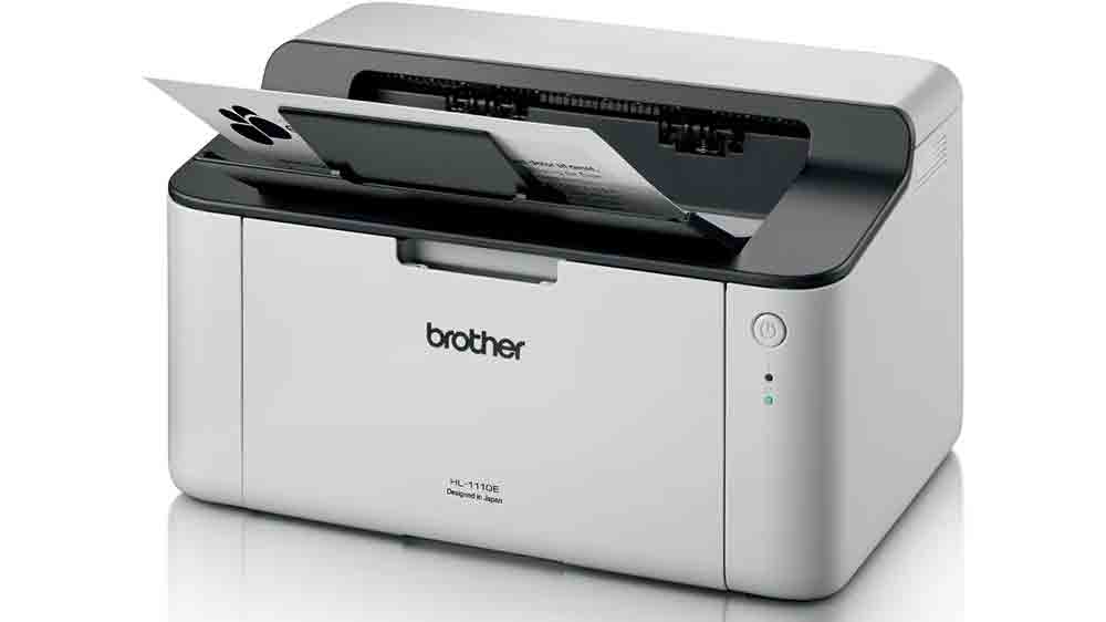 Laserová tiskárna Brother HL-1110E s vytisknutým dokumentem_03
