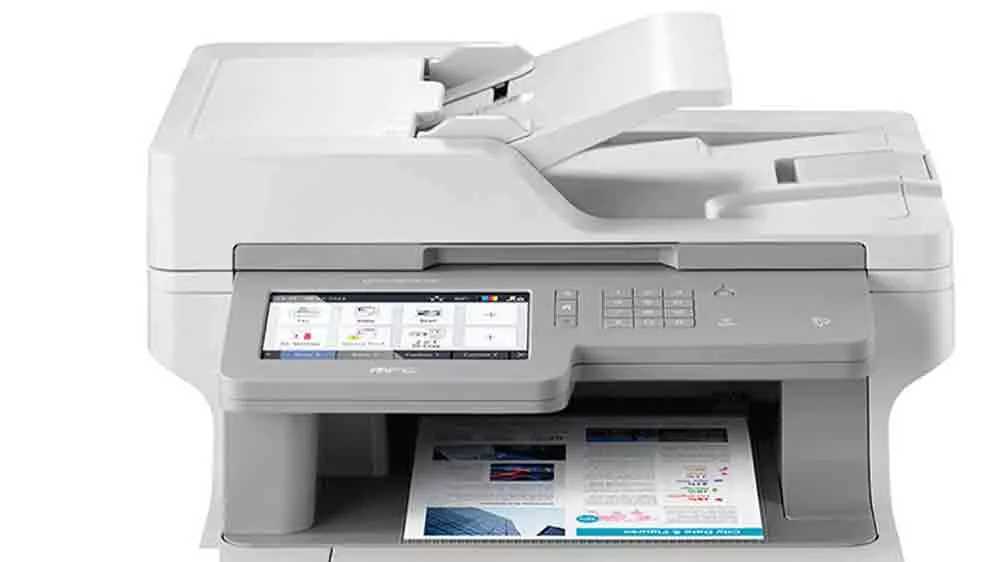 Potlačený papier v tlačiarni Brother MFC-L9570CDW _2