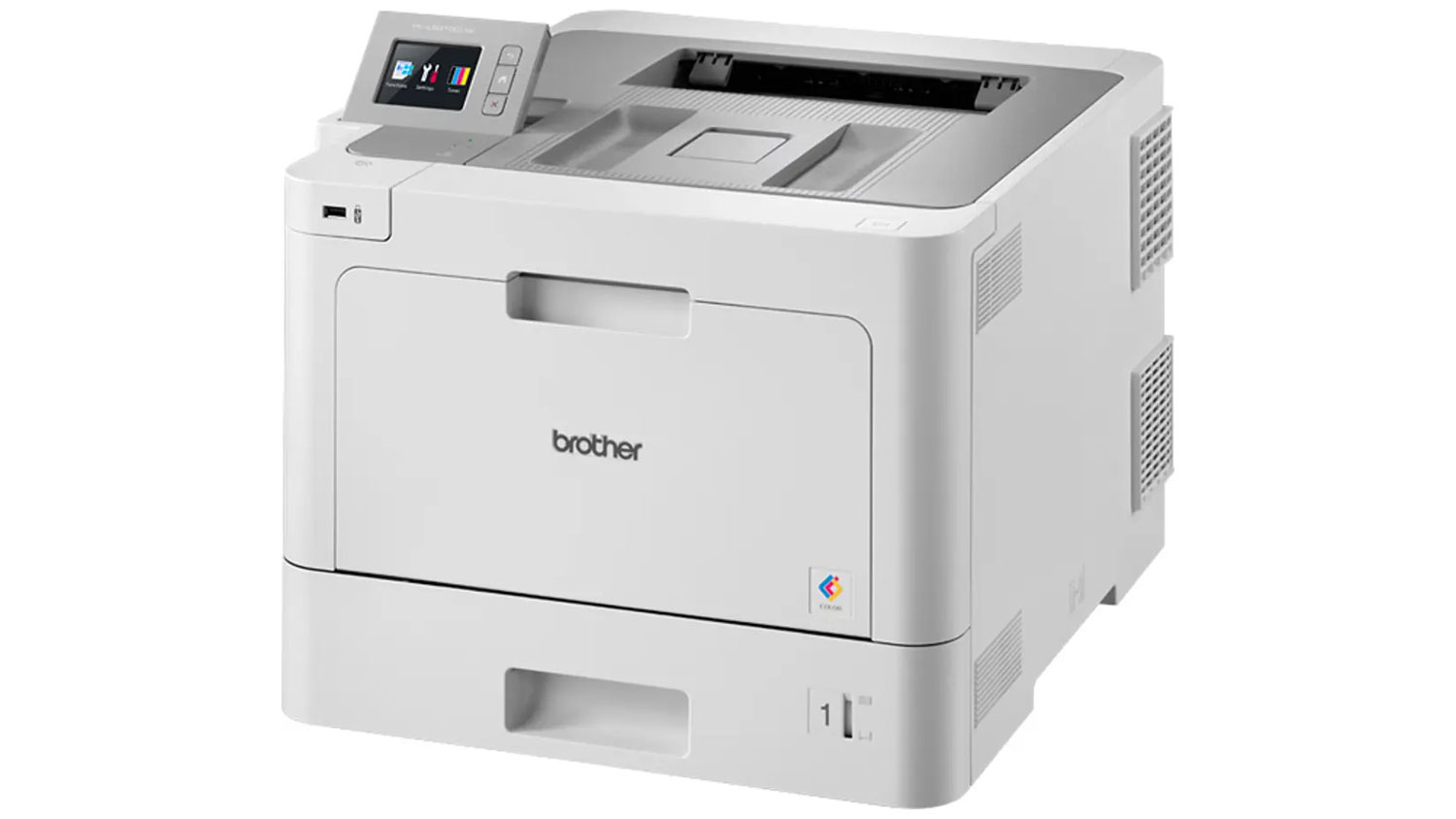 Laserov&aacute; tlačiareň Brother natočen&aacute; bokom