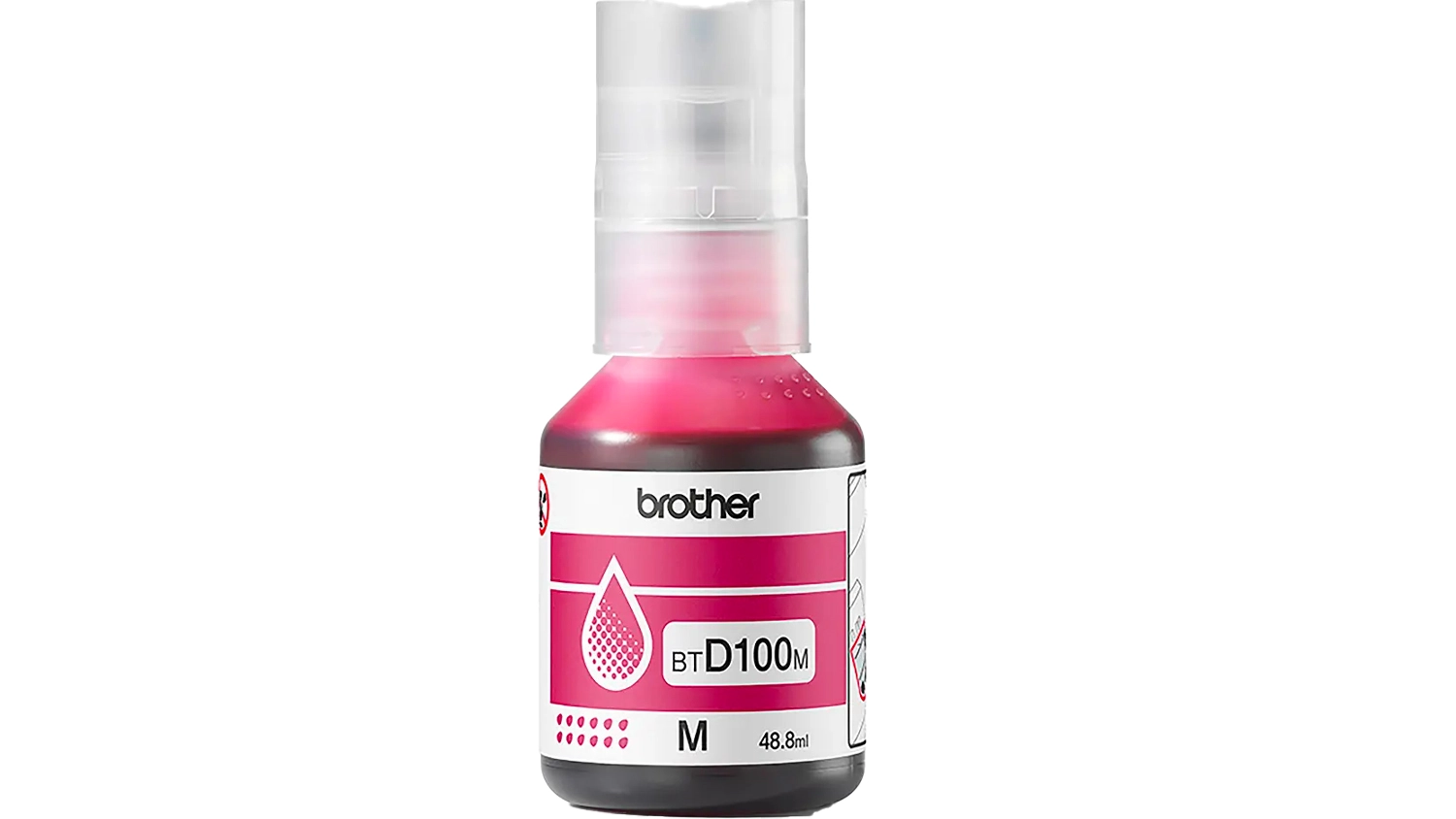 N&aacute;plň Brother BTD100M magenta v fľa&scaron;tičke