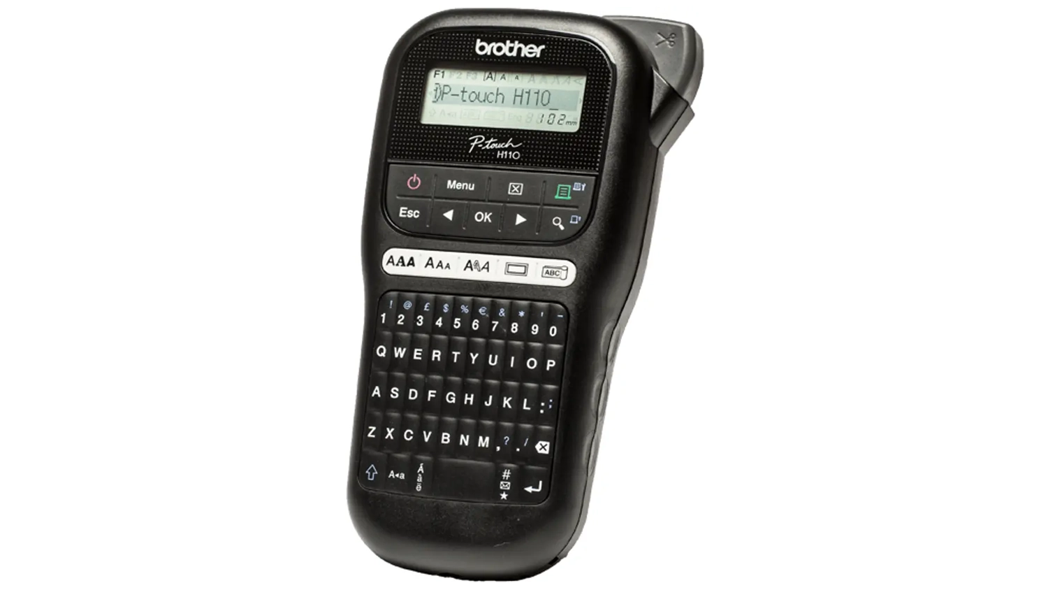 Tlačiareň štítkov Brother PT-H110 pohľad zpredu