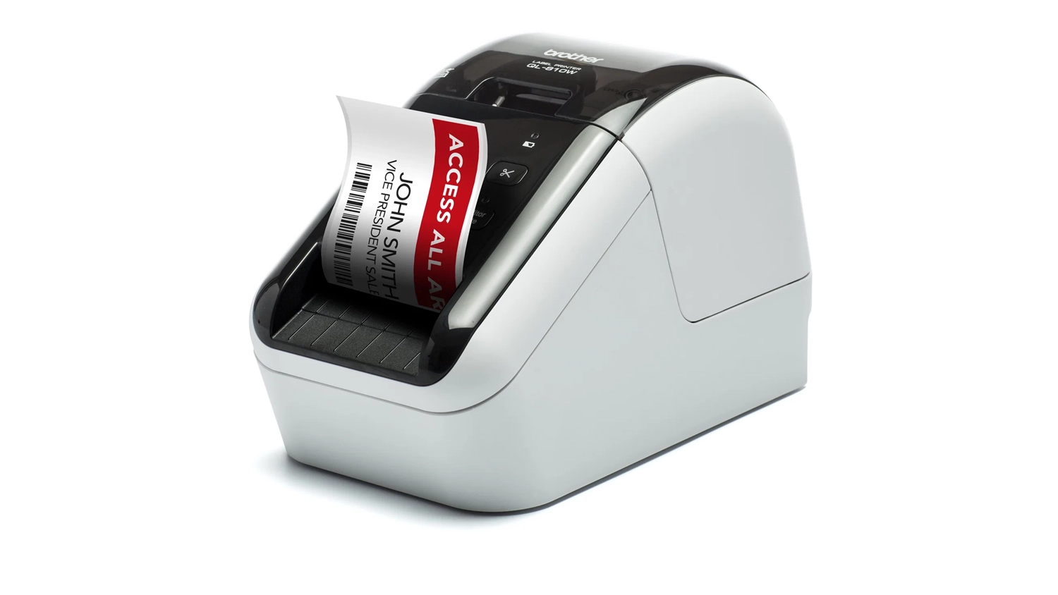 Tisk&aacute;rna &scaron;t&iacute;tků Brother QL-810WC tiskne &scaron;t&iacute;tek