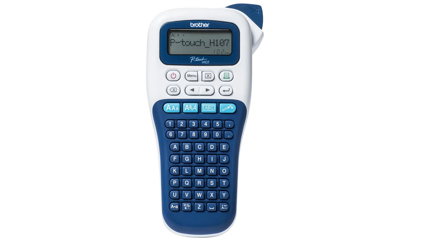Tiskárna štítků Brother PT-H107B horní pohled