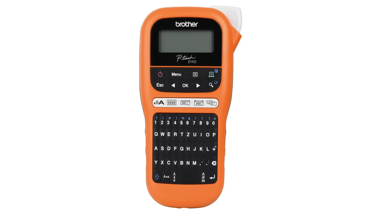 Tiskárna štítků Brother PT-E110VP horní pohled