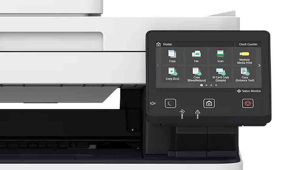 Laserová tiskárna Canon i-SENSYS MF651Cw s detailem displeje_03