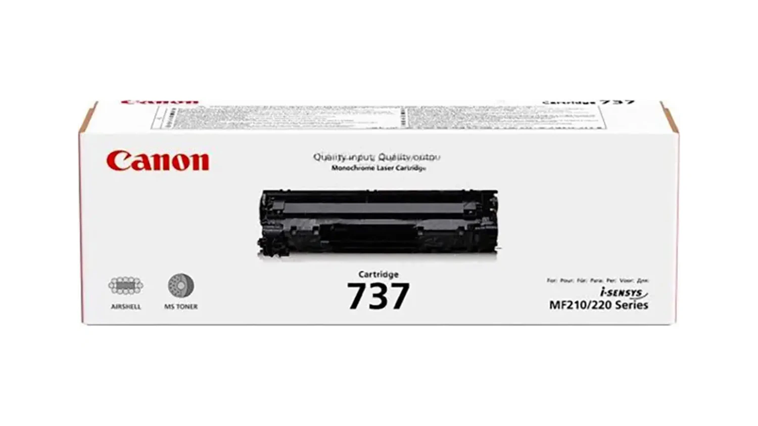 Tonerová kazeta Canon 737 černá v originálním balení