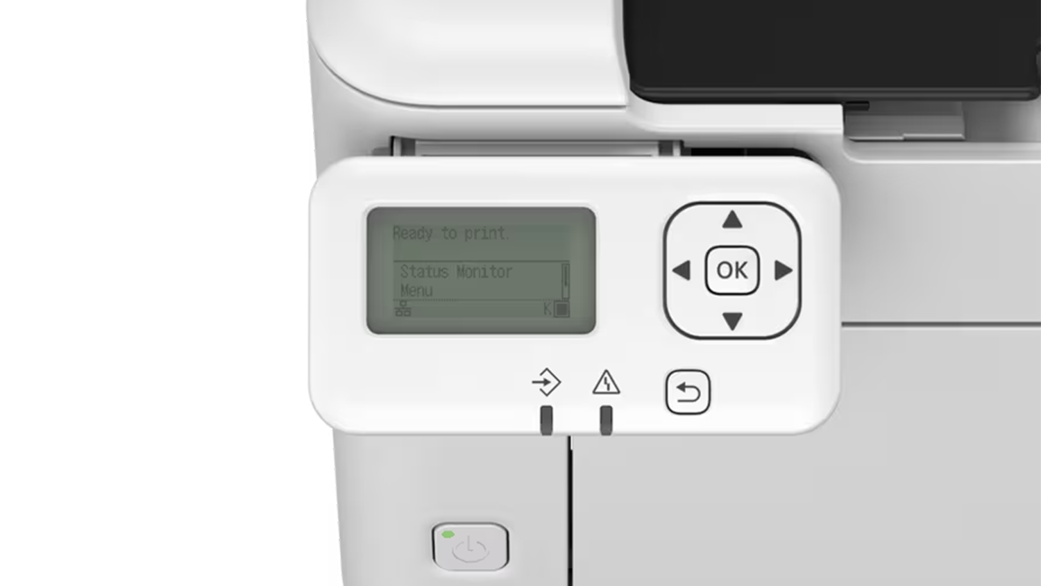 Detail na LCD displej tlačiarne Canon i-SENSYS LBP122dw II