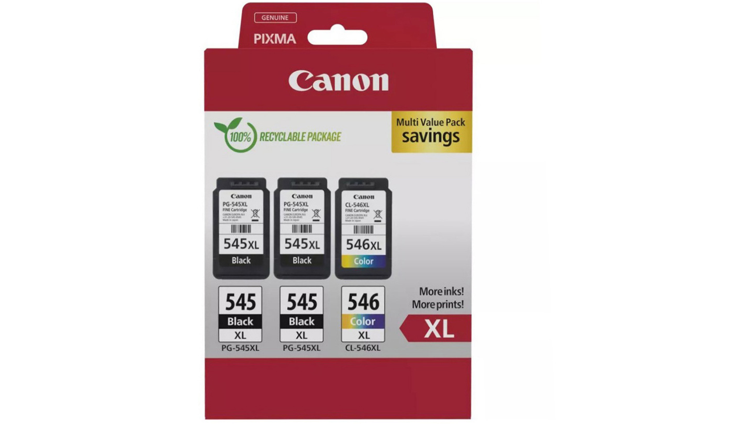 Inkoustové náplně Canon PG-545XL/CL-546XL black/color Multipack