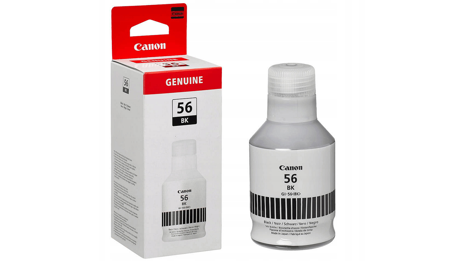 Inkoustov&aacute; n&aacute;plň Canon GI-56 BK black, čern&aacute;
