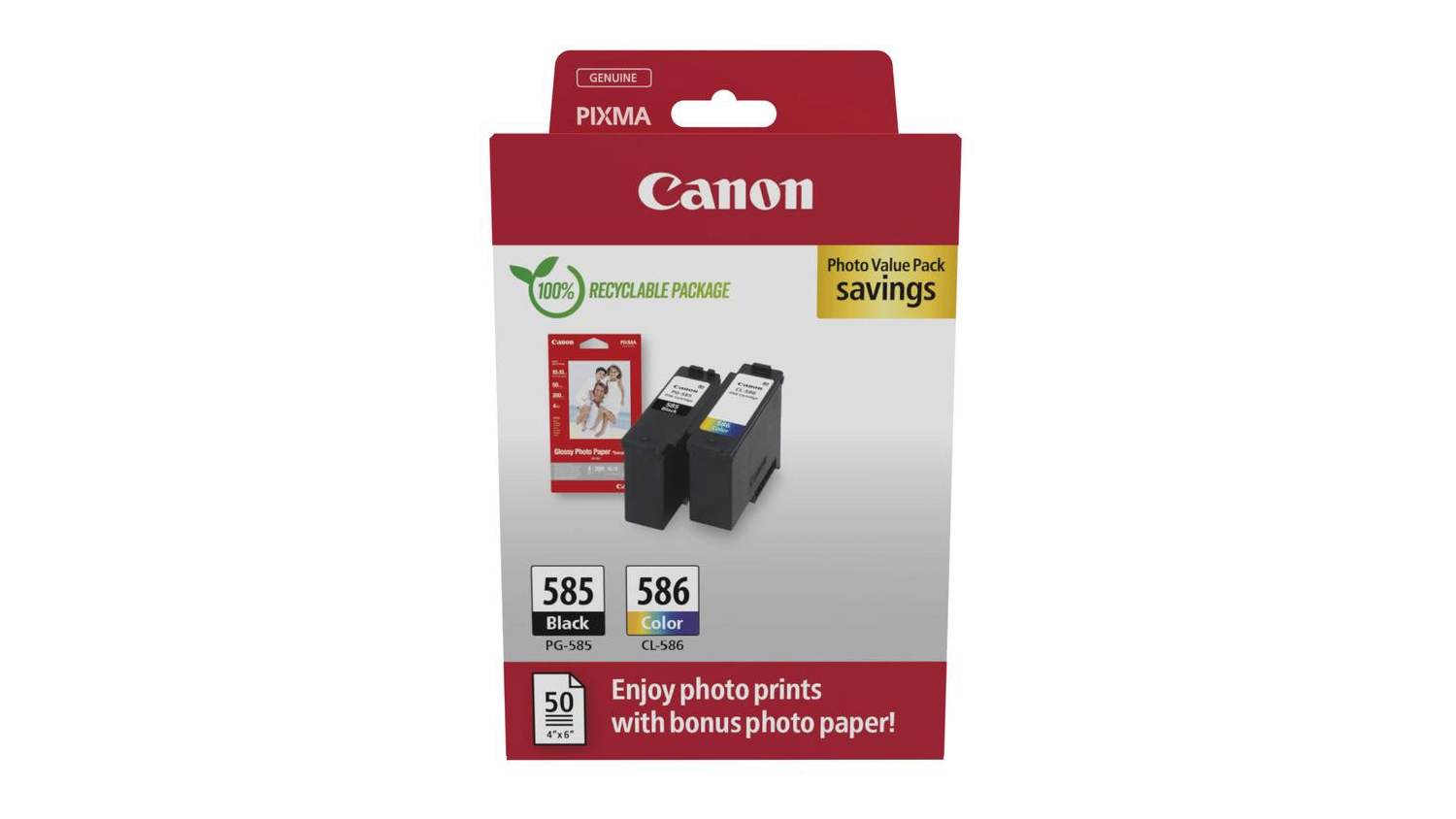 Balen&iacute; sady sada inkoustů Canon PG-585/CL-586/GP-501 black/color (6205C004)