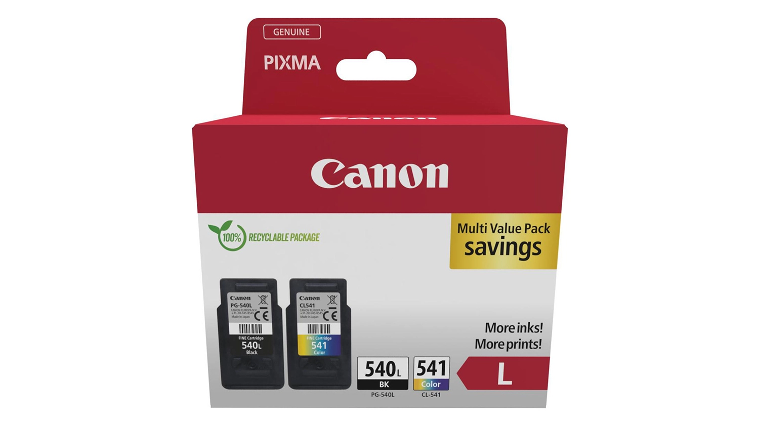 Balen&iacute; sady inkoustů Canon PG-540L/CL-541XL/GP-501 black/color