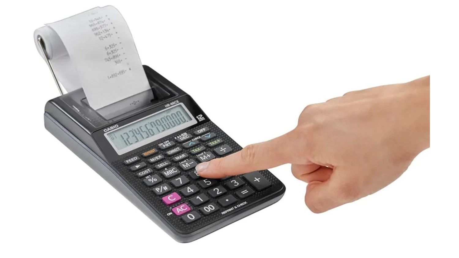 Tlačov&yacute; kalkul&aacute;tor Casio HR-8RCE Black