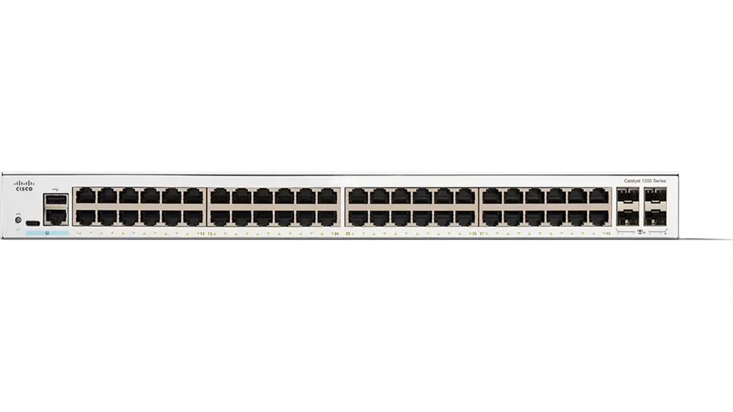 Switch Cisco Catalyst C1200-48T-4X zepředu