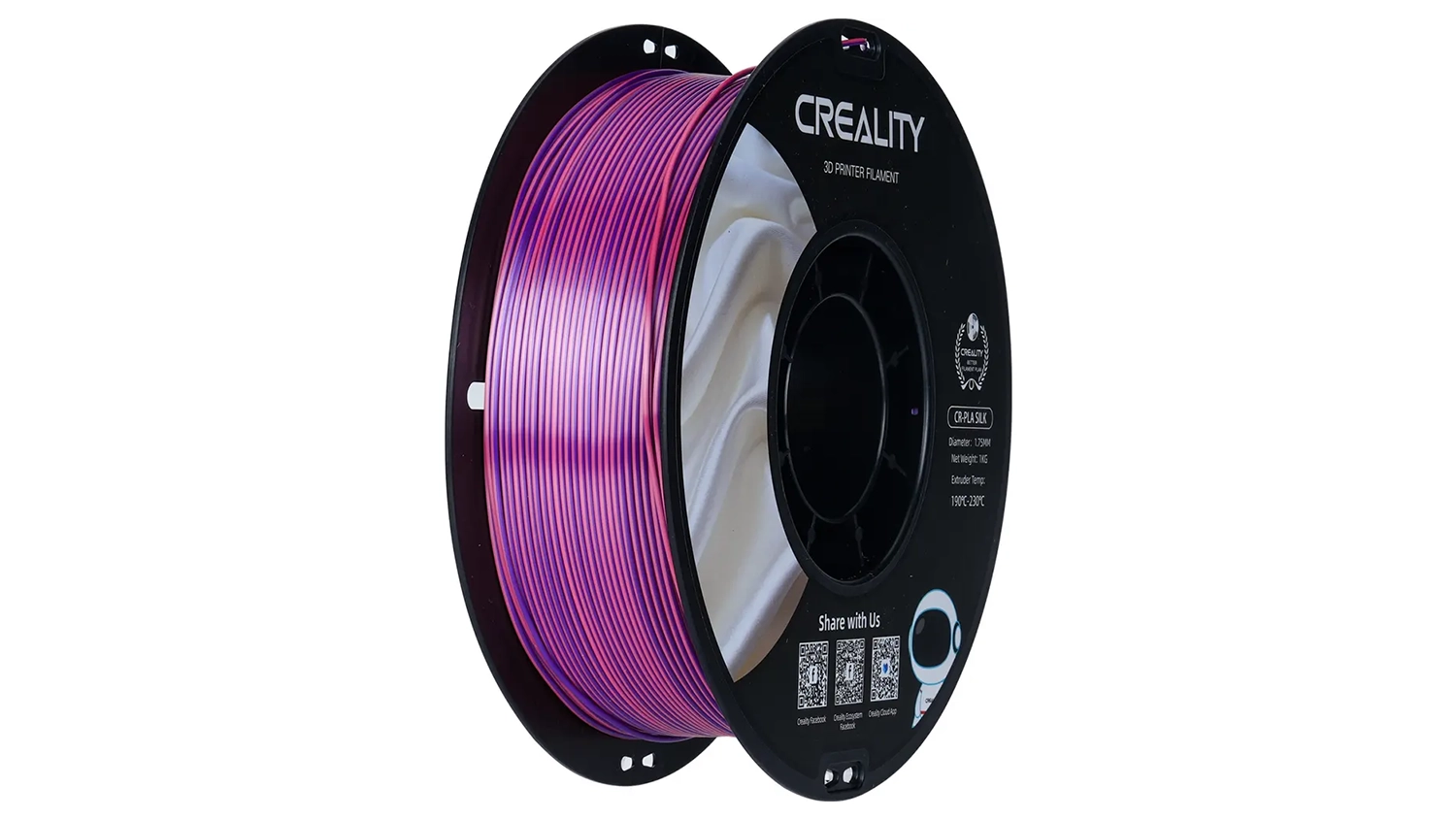 Filament Creality Silk Pink-Purple – pohľad zpredu