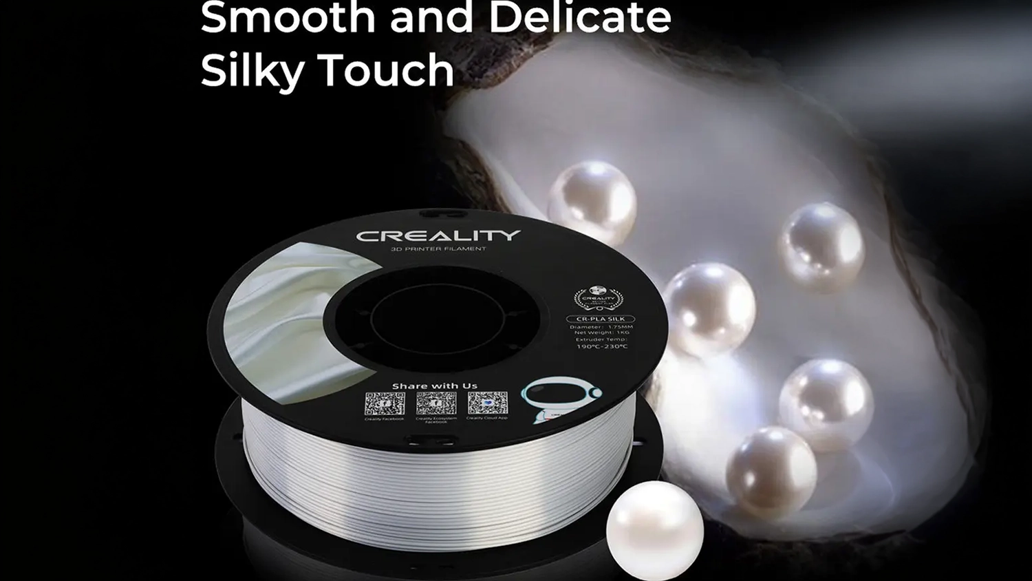 &Scaron;peci&aacute;lny povrch filamentu Creality Silk