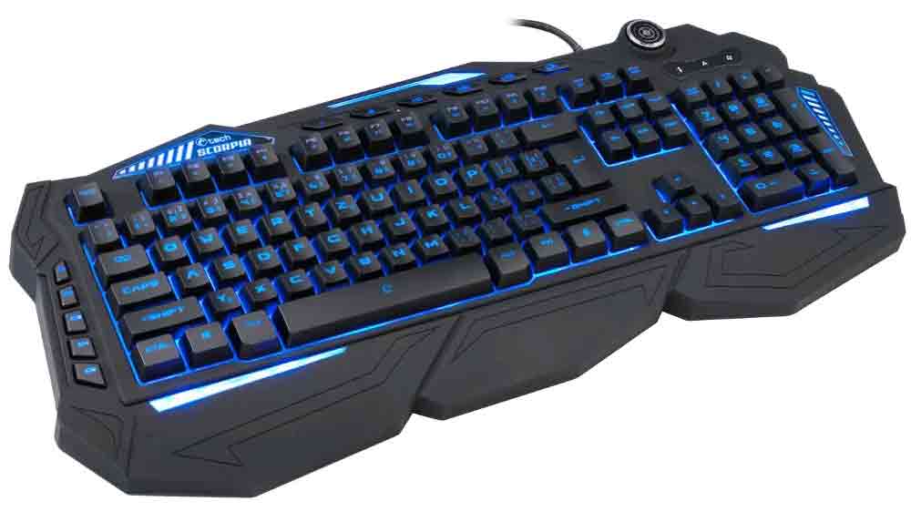 Herná klávesnica C-Tech Scorpia V2 z boku_04