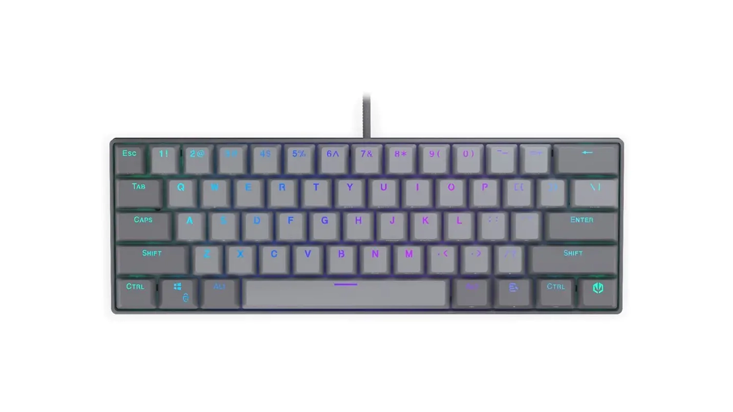Kancelářská klávesnice Endorfy Thock V2 Compact US horní pohled