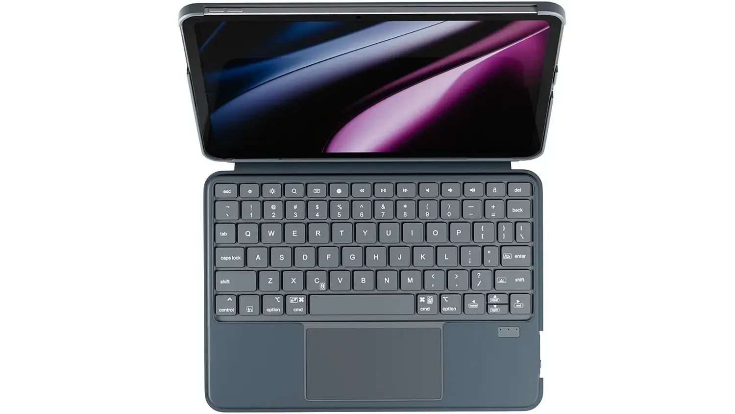 Pohled na kl&aacute;vesnici Epico EPICO UltraBoard EK30 iPad seshora