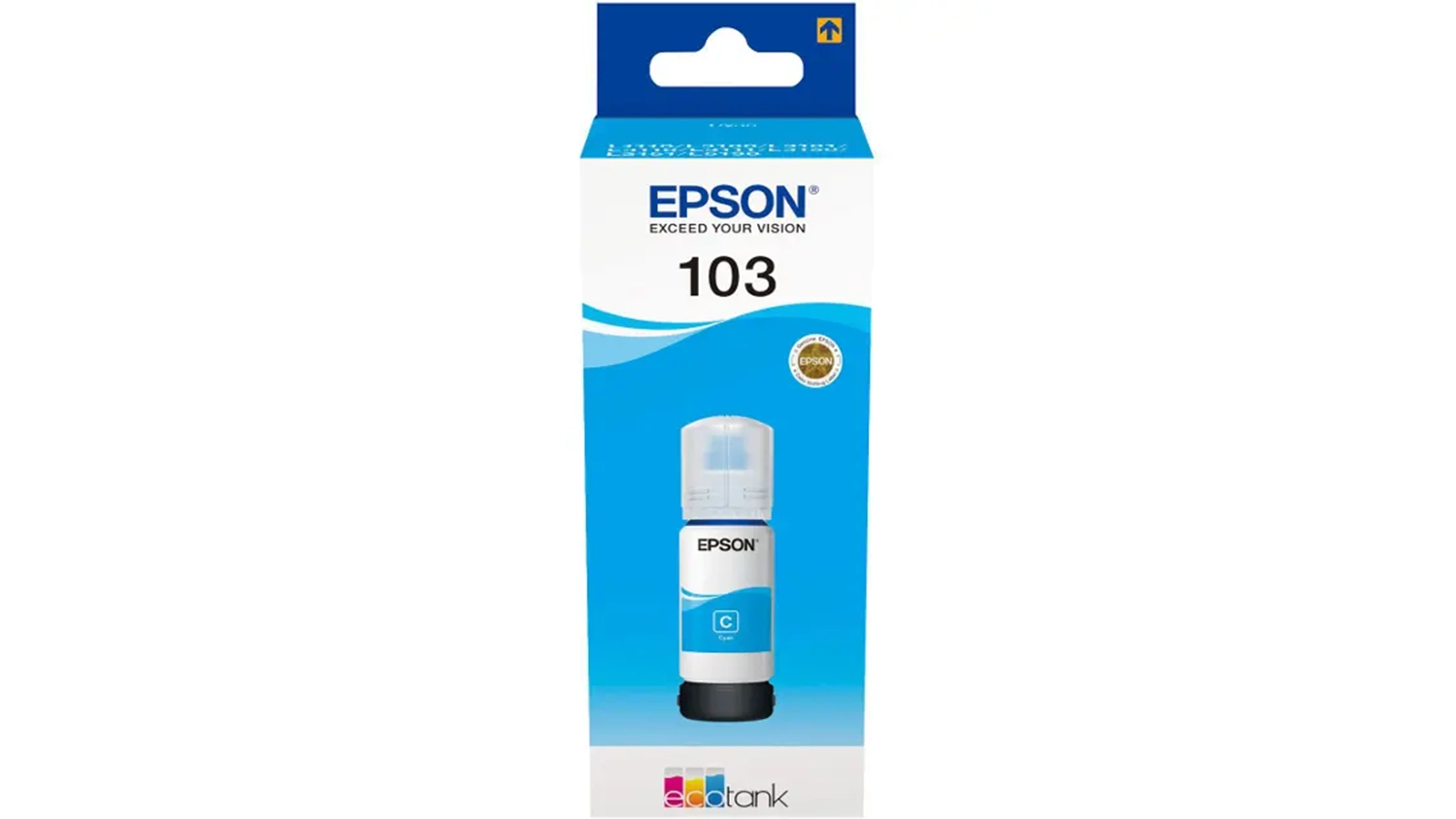 Origin&aacute;ln&iacute; inkoust Epson 103 EcoTank modr&yacute;