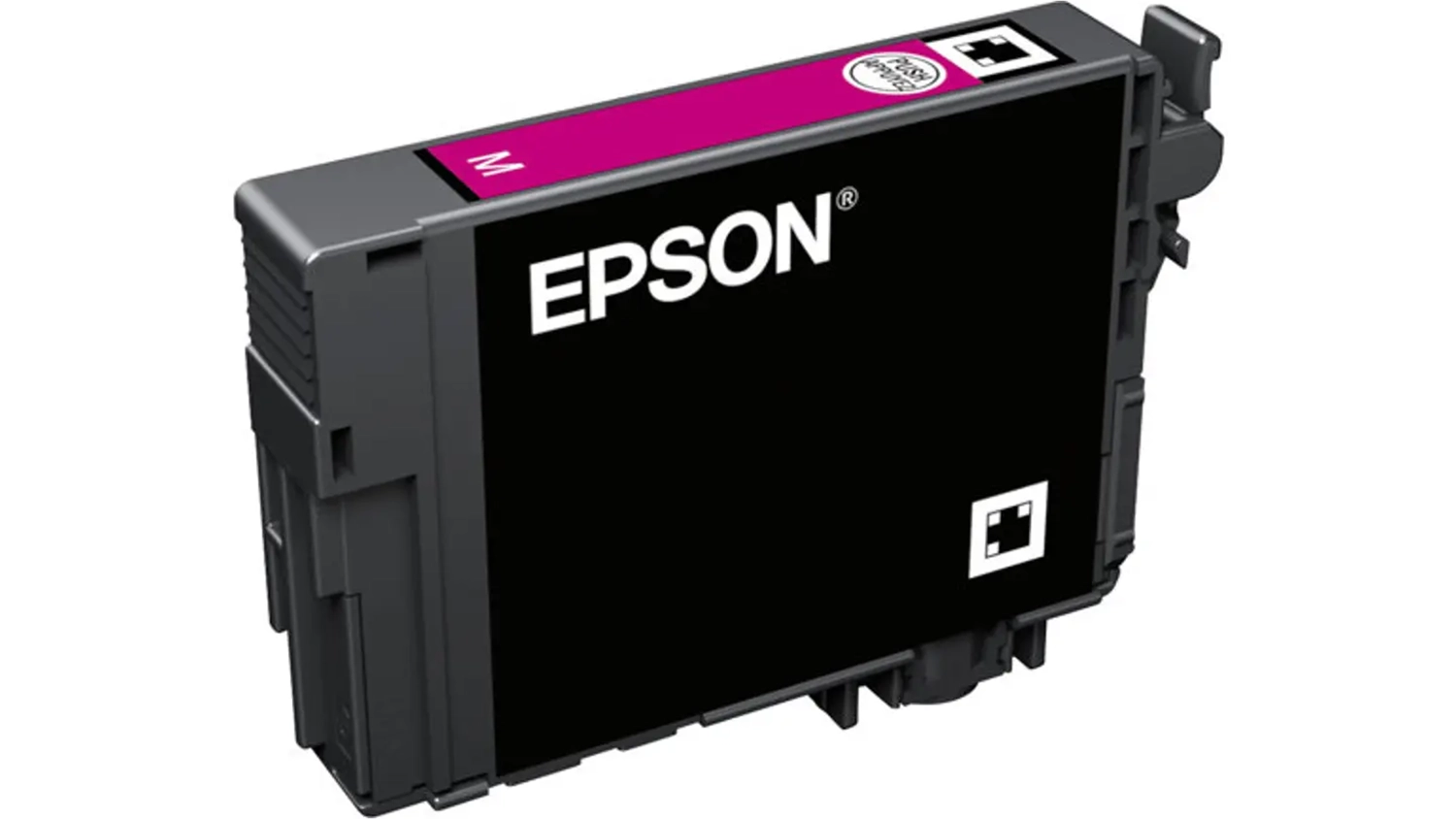 Originální inkoust Epson 502 C13T02V34010 magenta na bílém pozadí