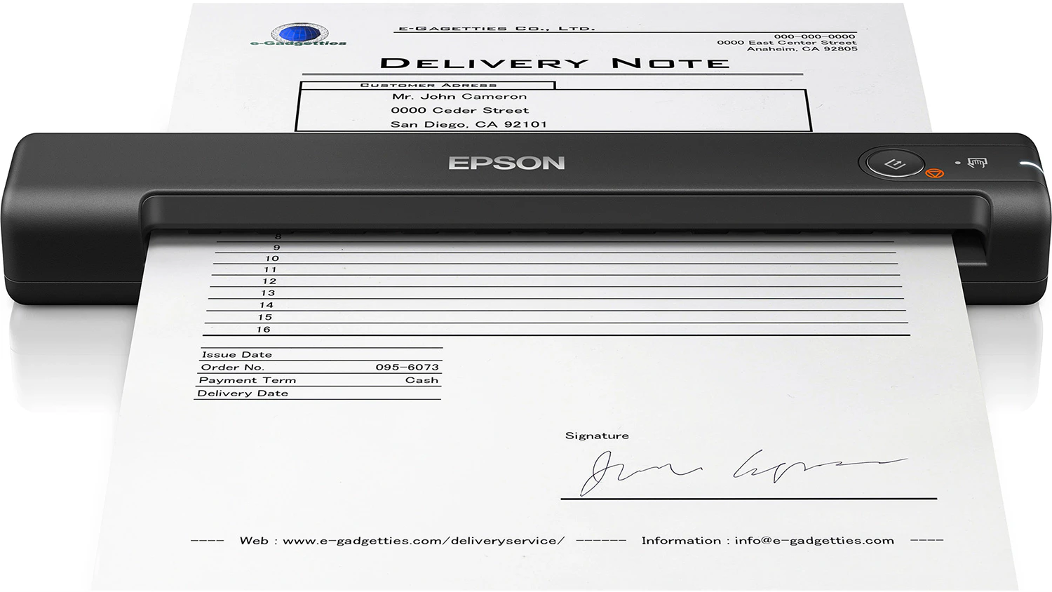 Přenosný skener dokumentů Epson WorkForce ES-50