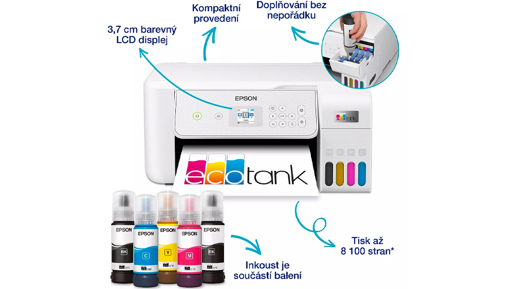 Multifunkční tiskárna EPSON EcoTank L3286 nádržky