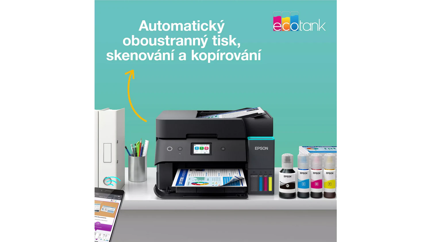 Tisk&aacute;rna EPSON EcoTank L6390 na stole