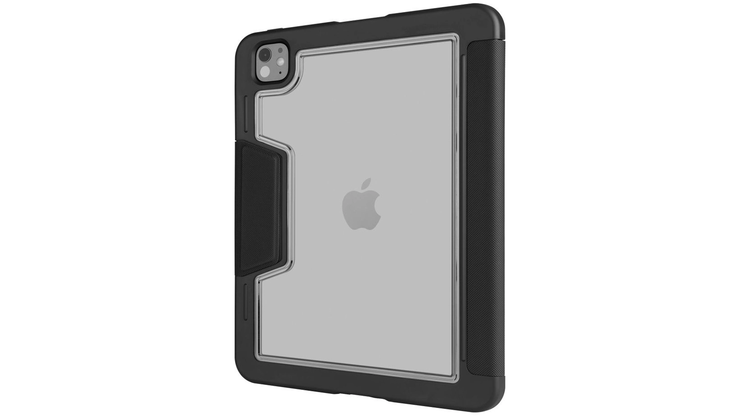 Odolné pouzdro se stojánkem FIXED Enduro pro Apple iPad Pro 12,9 (2018-2022)/ Apple iPad Air 13 (2024/2025), černé z pohledu zezadu_01