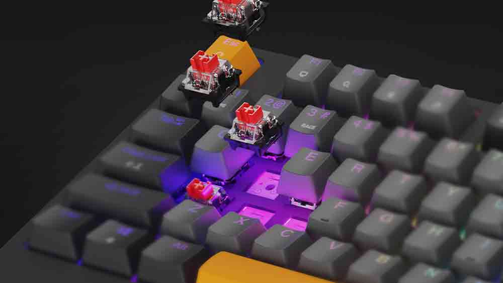 Červené spínače Genesis Thor 230 TKL_02