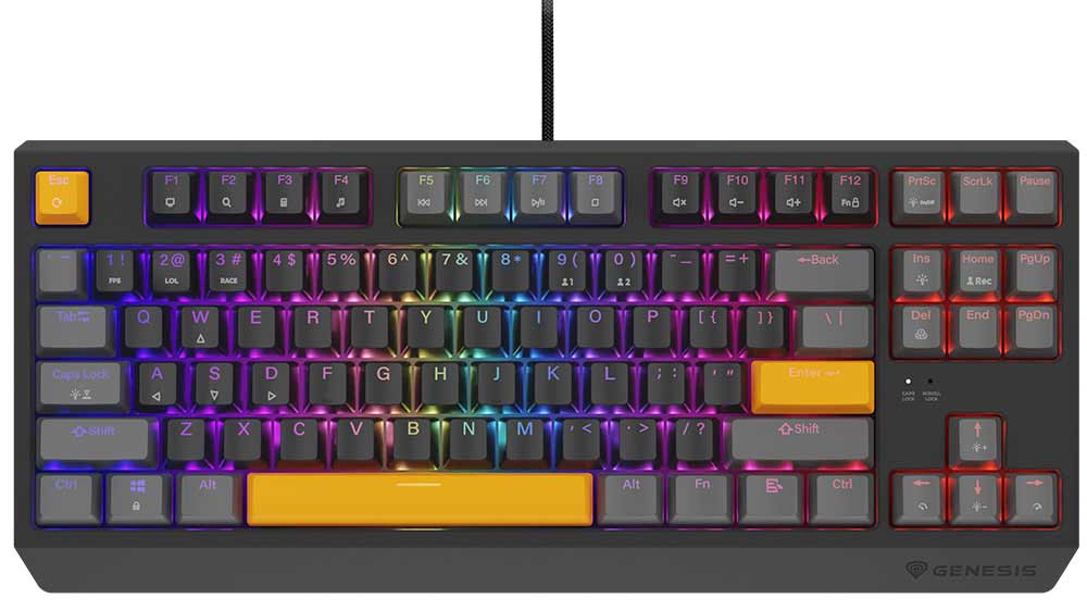 Mechanická klávesnice Genesis Thor 230 Anchor Gray, US_01