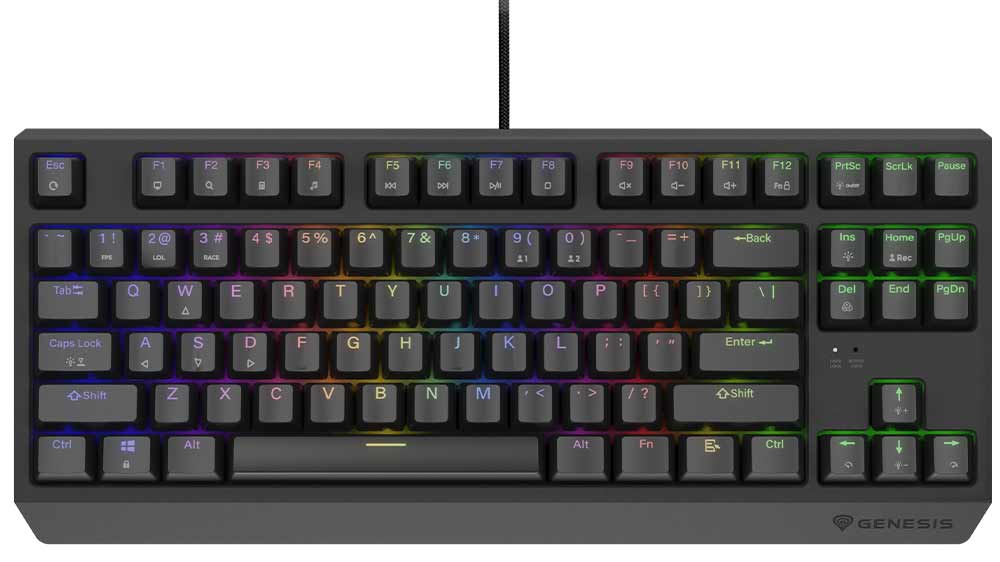 Mechanická klávesnice Genesis Thor 230 Black, US_01