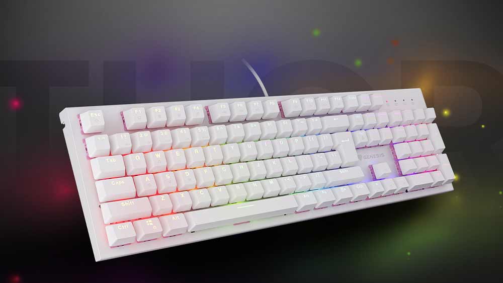 Klávesnice Genesis Thor 303 na podložce s myší_02