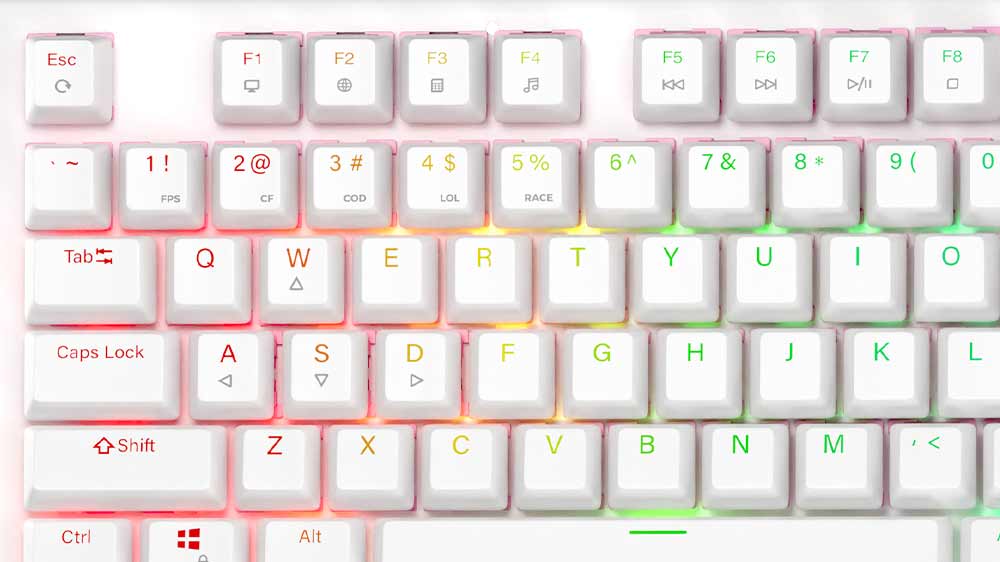 Detail na klávesy klávesnice Genesis Thor 303_04