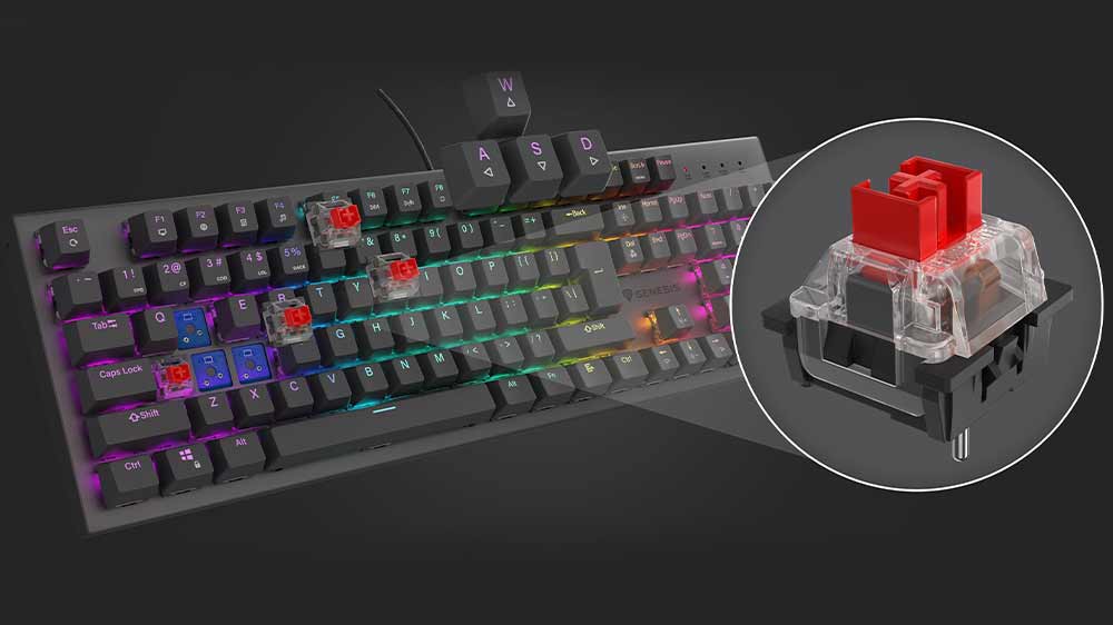 Spínače klávesnice Genesis Thor 303_03