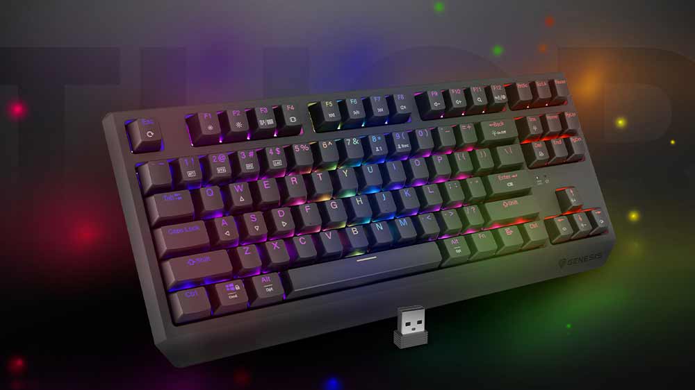 Bezdrátová herní klávesnice GENESIS Thor 230 TKL Wireless_03
