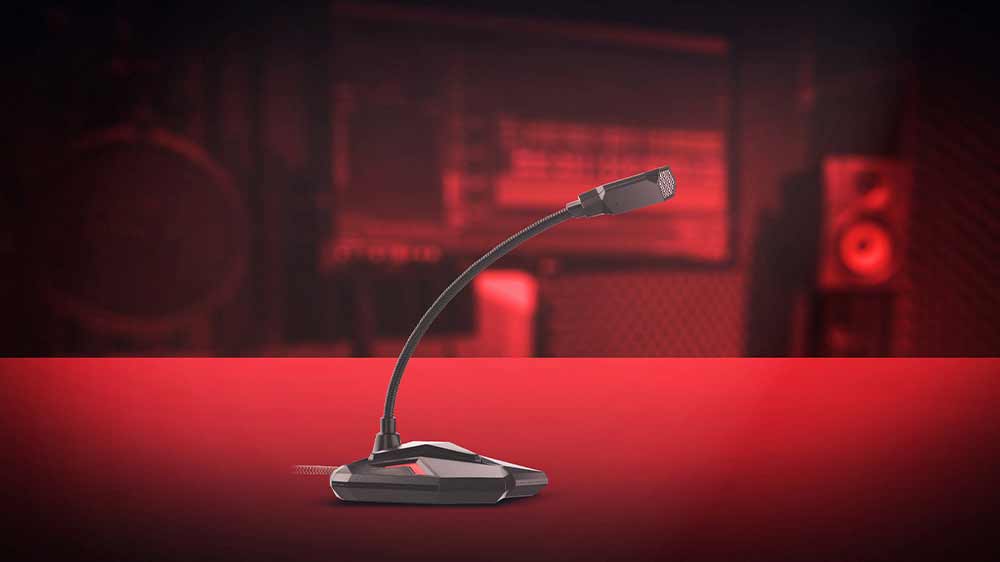 Mikrofon Genesis Radium 100 na herním pozadí_02