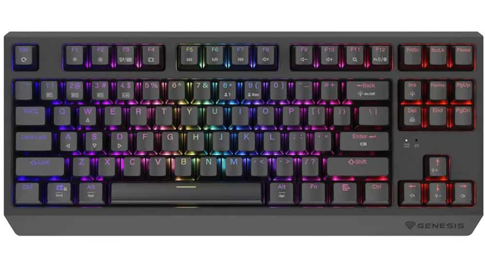 Bezdrátová herní klávesnice GENESIS Thor 230, Lemon US_01