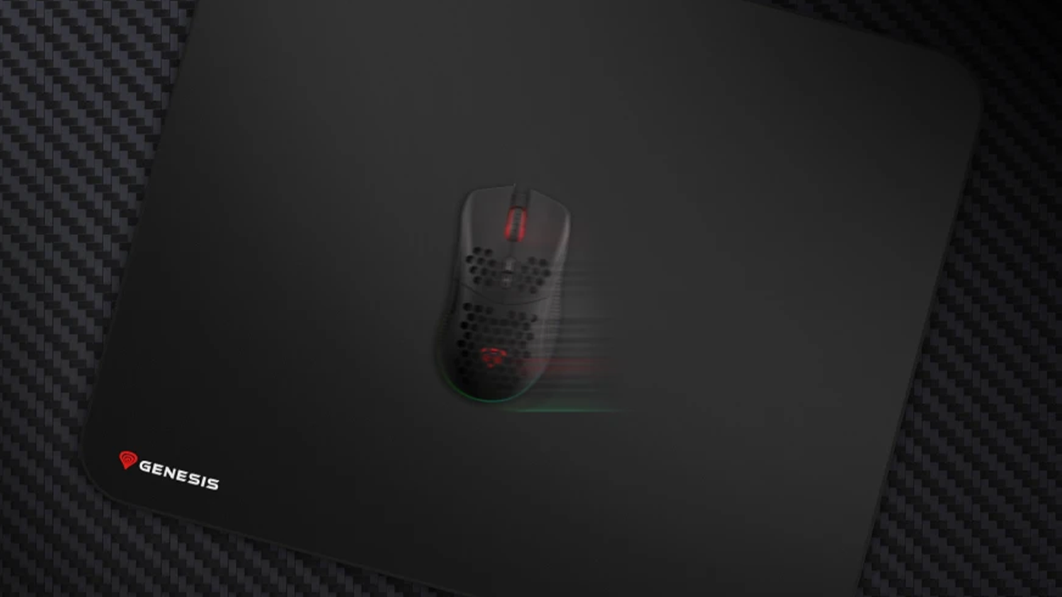My&scaron; na podložce Genesis Carbon 500 M LOGO