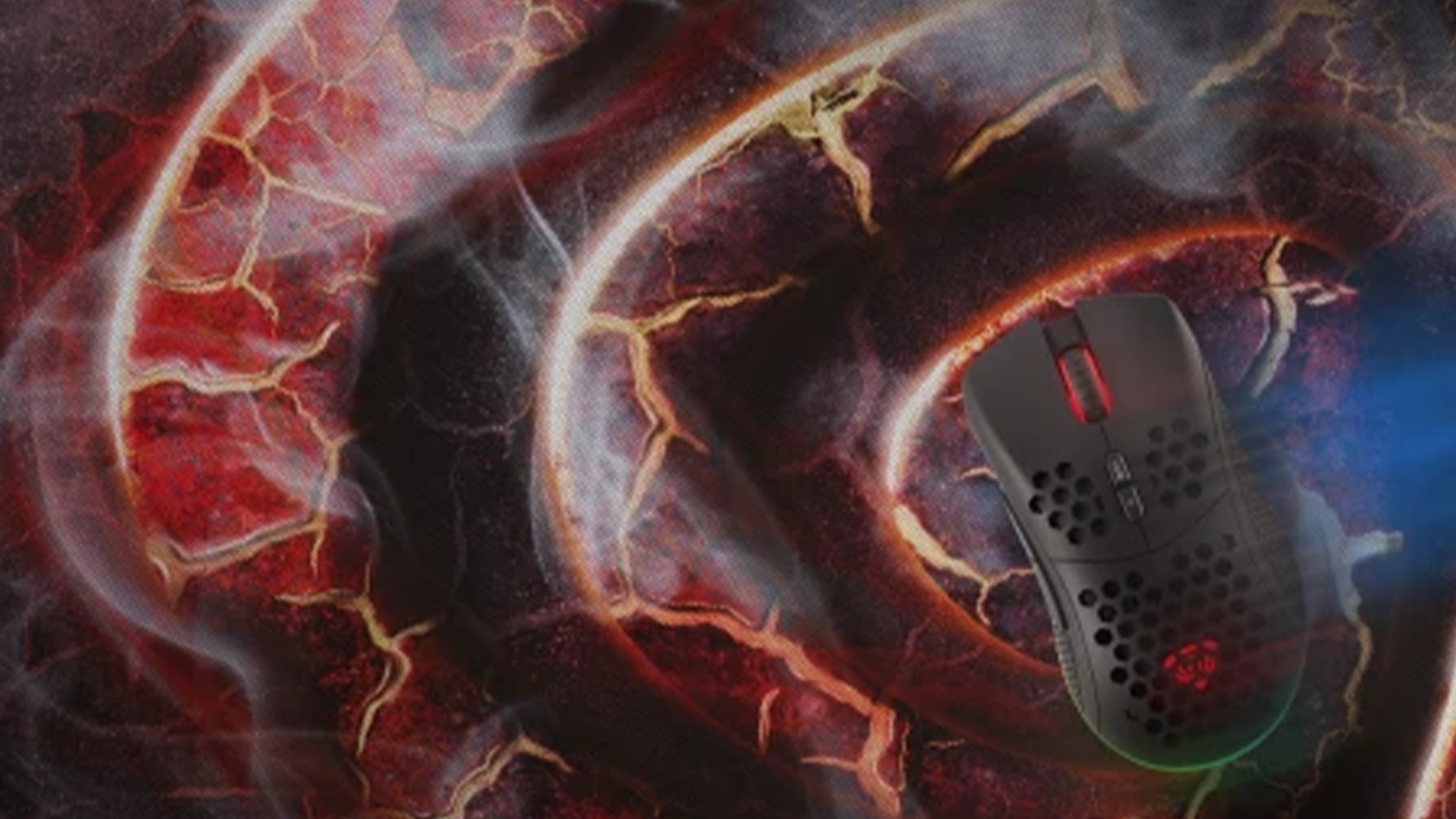 My&scaron; na podložce Genesis Carbon 500 MAXI LAVA