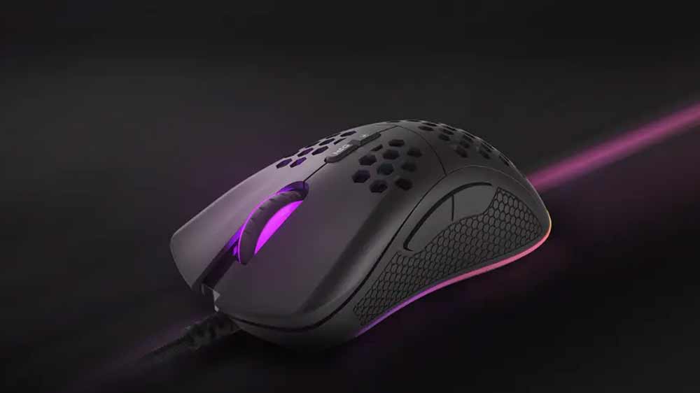 Pohled z boku na herní drátovou myš GENESIS Krypton 555_02