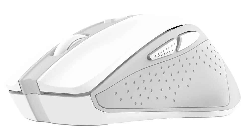 PC myš Trust Nito Silent Wireless Mouse White pohled z boku_02