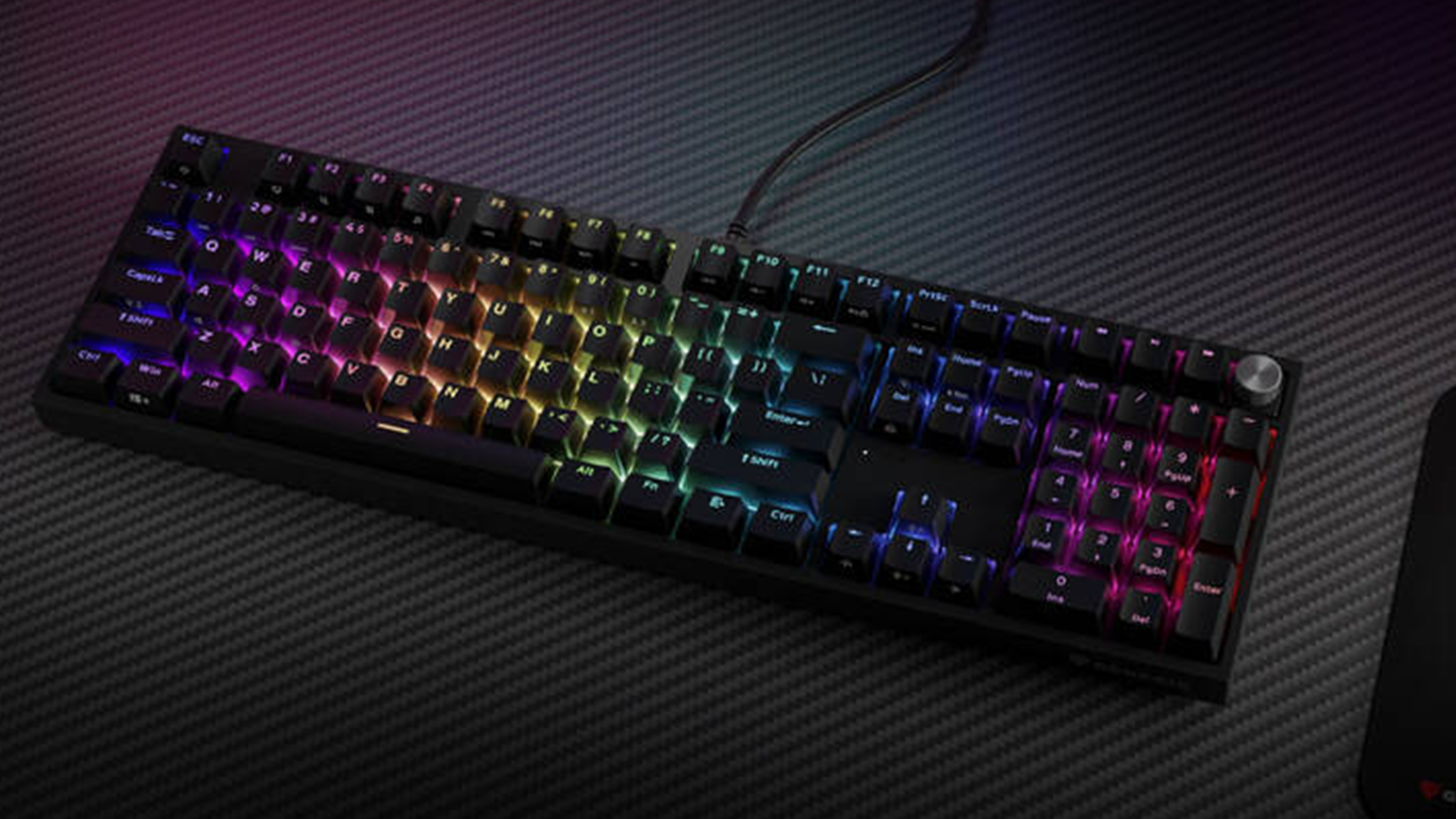 Herní mechanická klávesnice Genesis THOR 404 RGB na podložce