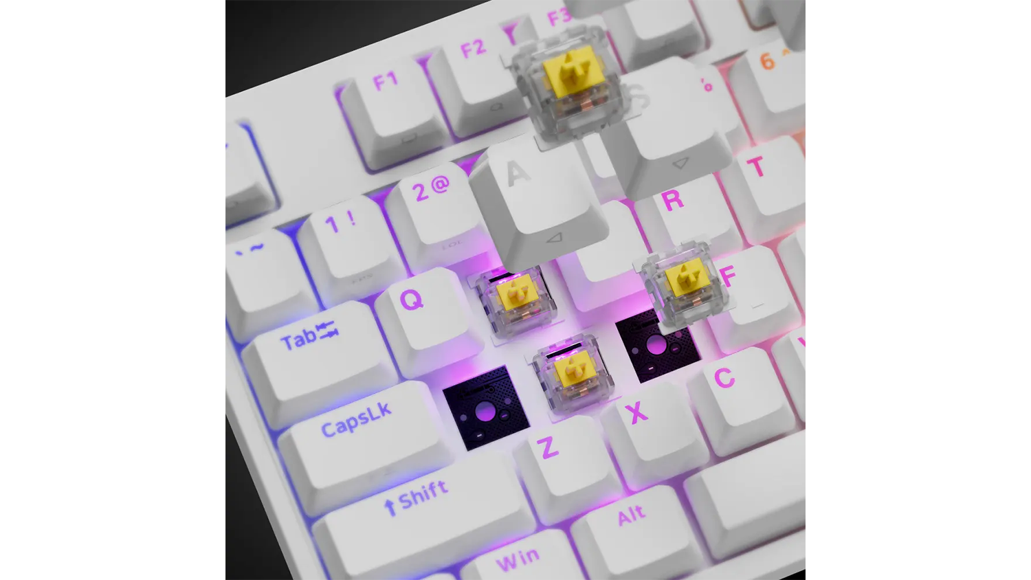 Spínače Gateron Yellow Pro v klávesnici Genesis THOR 404 RGB